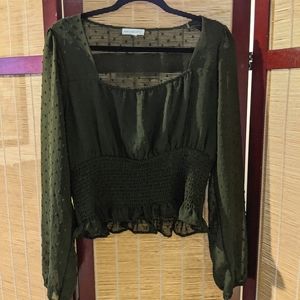 Green Lantern Sleeve Blouse